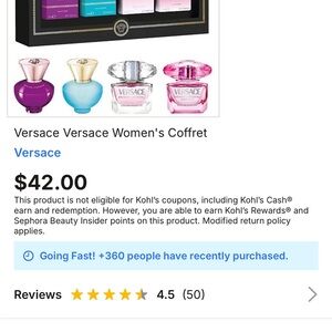 Versace Women's Coffret - Purple, Gold, Blue, Pink